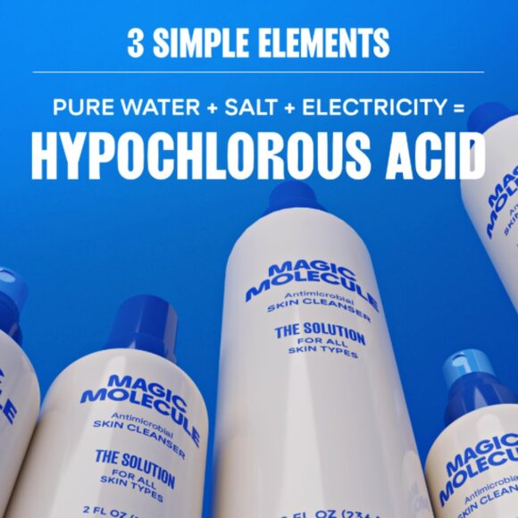 🙌 2/$55 NIP Magic Molecule The Solution Antimicrobial Skin Cleanser Full Size - Picture 3 of 7